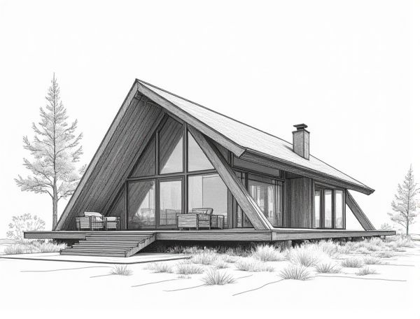 A-Frame Cabin Home Design with Retractable Glass Walls: Modern Manufacturing Innovations and Key Features
