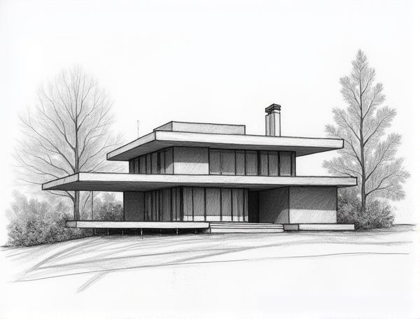 Art Deco Home Design Meets Brutalist Influences: Blending Streamlined Luxury with Industrial Manufacturing Elements