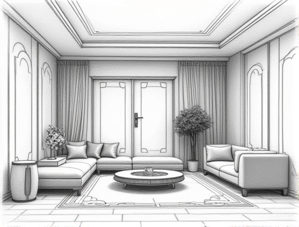 Art Deco Home Design: Custom Etched-Mirror Wall Panels in Modern Manufacturing