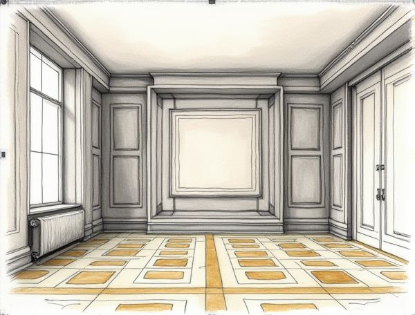 Art Deco Home Design: Geometric Brass Inlay Flooring in Modern Manufacturing
