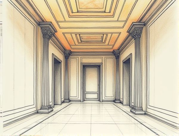 Art Deco Home Design: Gilded Geometric Ceiling Panels in Modern Manufacturing