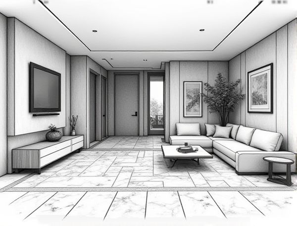 Art Deco Home Design: Showcasing Terrazzo Inlaid Flooring in Modern Manufacturing