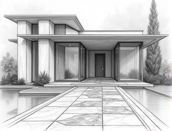 Art Deco Home Design Showcasing Terrazzo Inlay Floors in Modern Manufacturing