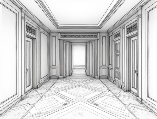 Art Deco Home Design: Showcasing Zigzag Terrazzo Flooring in Modern Manufacturing