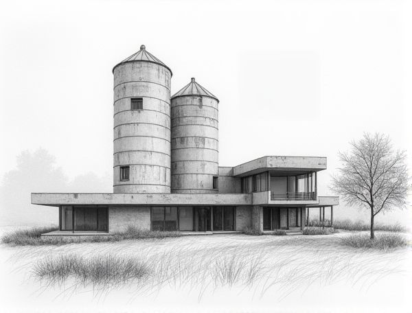 Bauhaus Home Design: Adaptive Reuse of Grain Silos in Modern Residential Architecture