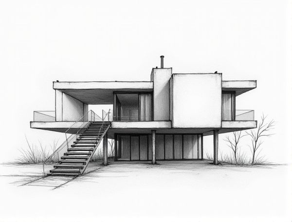 Bauhaus Home Design: Defining Modern Living with Cantilevered Steel Stairs in Manufacturing