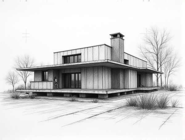 Bauhaus Home Design: Modern Minimalism with Corten Steel Accents in Contemporary Manufacturing