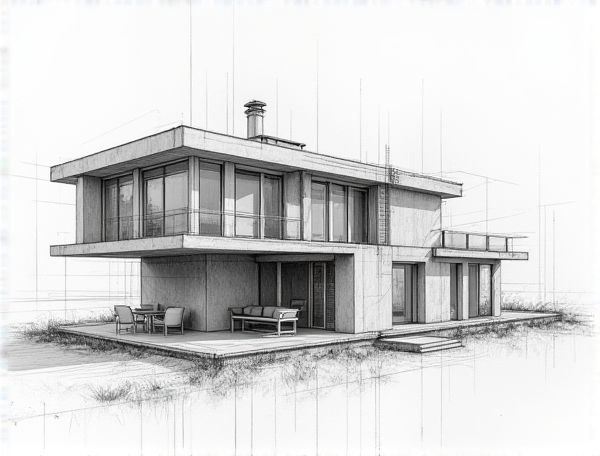 Bauhaus Home Design: Showcasing Exposed Mechanical, Electrical, and Plumbing Systems in Modern Manufacturing Spaces