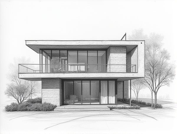 Bauhaus Home Design: Defining Spaces with Glass Brick Partition Walls in Modern Manufacturing