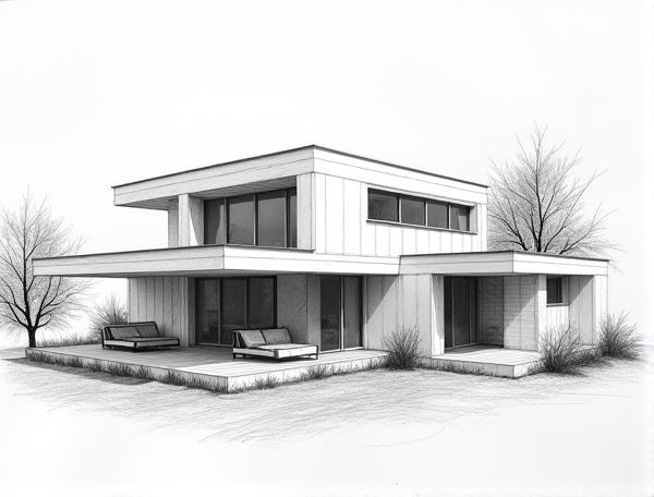Bauhaus Home Design with Modular Partitions in Manufacturing: Streamlining Functionality and Modern Aesthetics