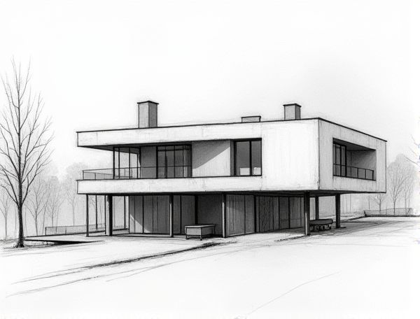 Bauhaus Home Design with Pilotis Structure in Modern Manufacturing: Principles, Benefits, and Applications