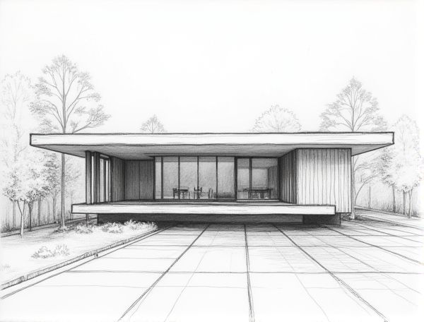 Bauhaus Home Design Featuring Radiant Floor Heating: Modern Aesthetics Meet Efficient Manufacturing