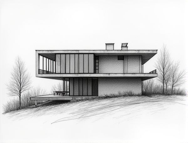 Bauhaus Home Design Featuring Steel Frame Curtain Walls: A Modernist Approach in Manufacturing