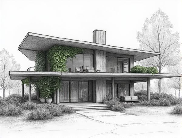 Biophilic Home Design Featuring Vertical Hydroponic Gardens in Modern Manufacturing