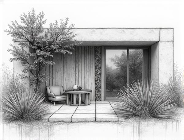 Bohemian Home Design with Indoor Vertical Gardens for Sustainable Manufacturing Spaces