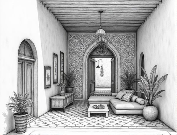 Bohemian Home Design: Showcasing Moroccan Zellige Tile Artistry in Modern Manufacturing