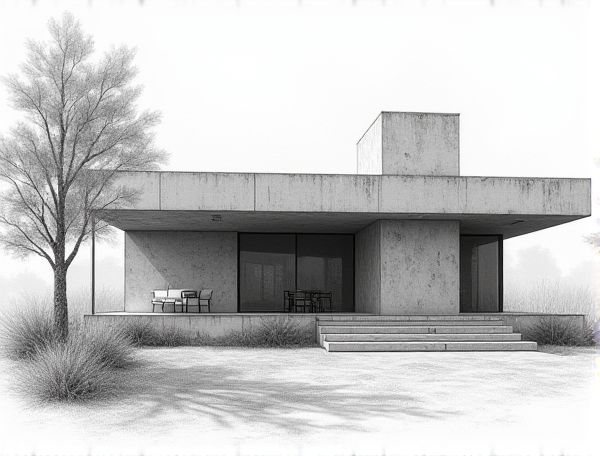 Brutalist Home Design: Exploring Bush-Hammered Concrete Facades in Residential Architecture and Manufacturing