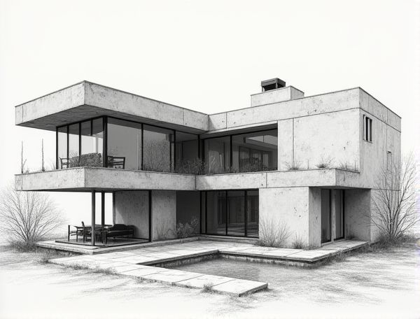 Brutalist Home Design with Bush-Hammered Concrete Finishes: Defining Industrial Chic in Modern Manufacturing