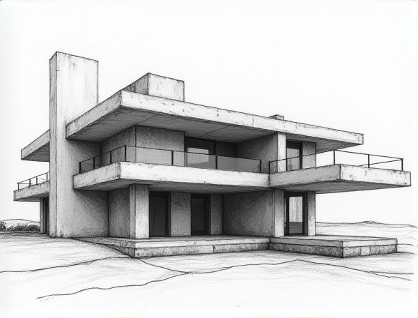 Brutalist Home Design with Cantilevered Volumes: Defining Features and Modern Manufacturing Techniques
