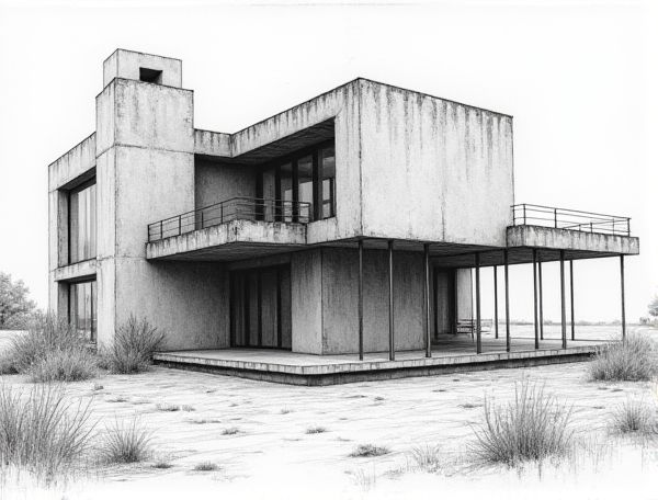 Brutalist Home Design: Exploring Raw Beauty with Exposed Rebar Detailing in Modern Construction