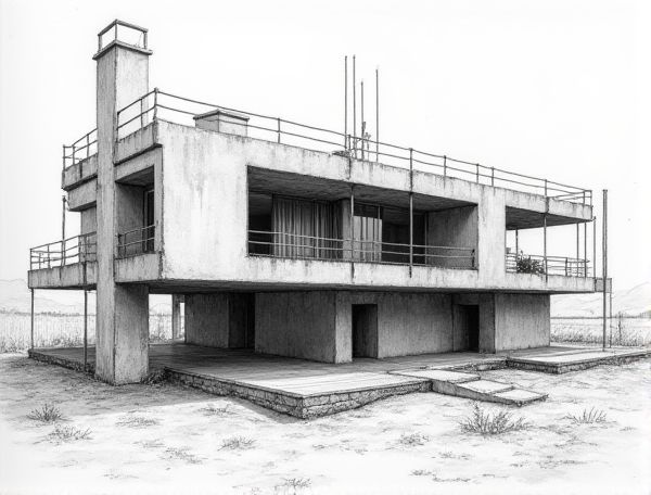 Brutalist Home Design: Showcasing Exposed Rebar Details in Modern Construction