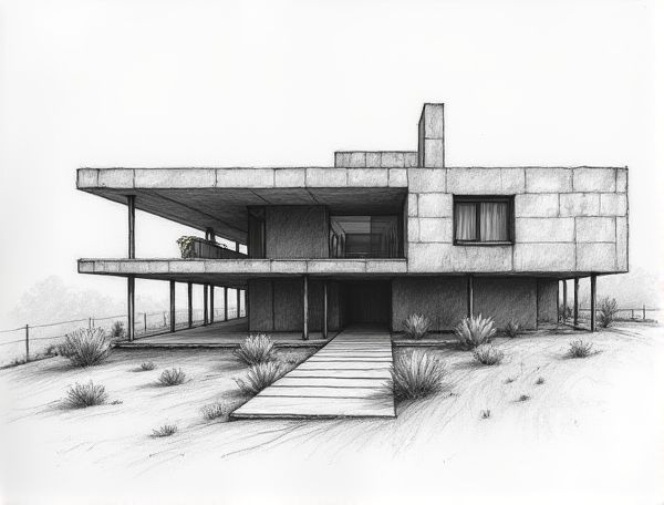 Brutalist Home Design: Showcasing Exposed Rebar Elements in Modern Architecture