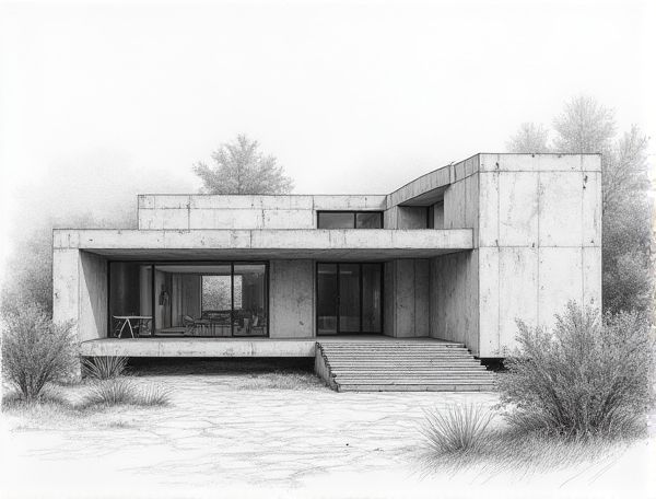 Brutalist Home Design: Defining Characteristics of Exposed Rough Aggregate Concrete in Modern Housing