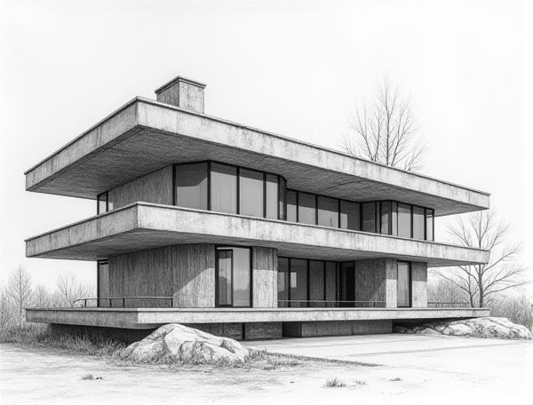 Brutalist Home Design with Exposed Utilitarian Ductwork: Industrial Aesthetics in Modern Living