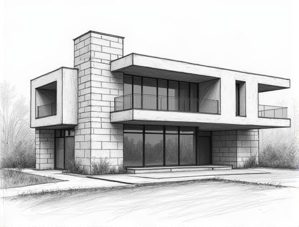 Brutalist Home Design with Glass Block Walls: A Bold Fusion in Modern Manufacturing