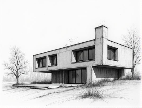 Brutalist Home Design with Rainwater Harvesting Systems in Modern Manufacturing: Features, Benefits, and Sustainability
