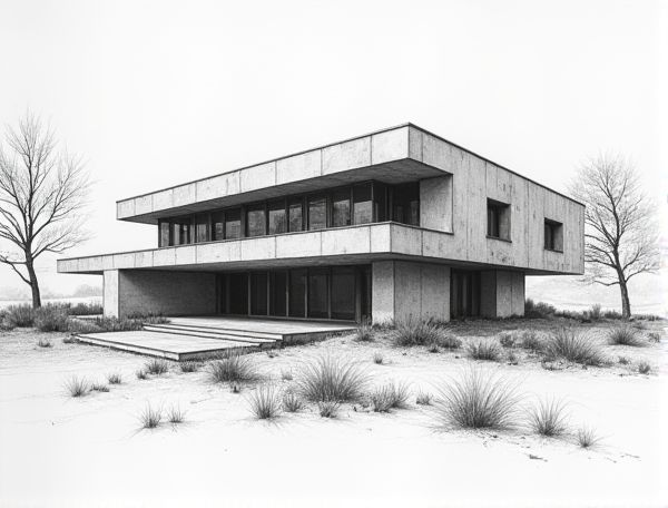 Brutalist Home Design Featuring Thermal Mass Optimization for Sustainable Manufacturing