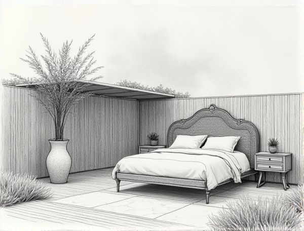 Coastal Grandmillennial Home Design: Crafting Scalloped Rattan Headboards for Modern Manufacturing