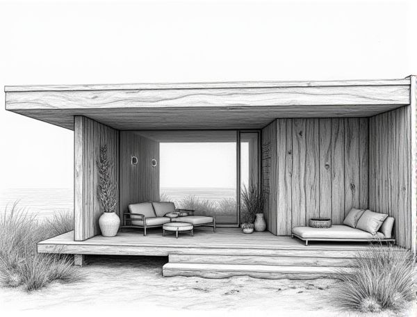 Coastal Home Design with Driftwood Accent Walls: Enhancing Modern Manufacturing Spaces
