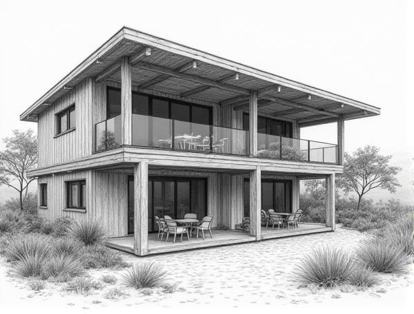 Coastal Home Design Showcasing Driftwood Ceiling Features: Manufacturing Insights and Aesthetics