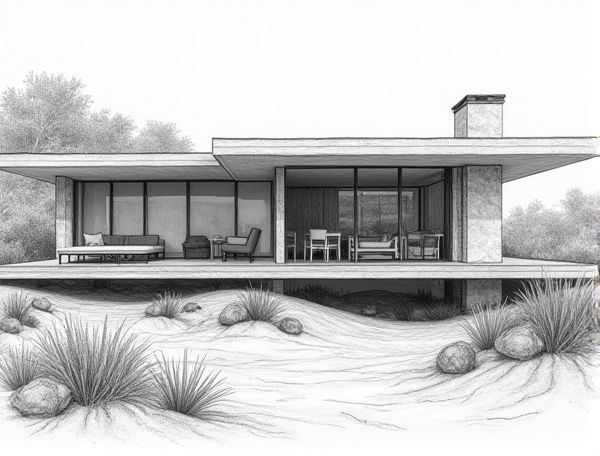 Coastal Home Design Featuring Indoor Sand Gardens: Enhancing Nature-Inspired Manufacturing Spaces