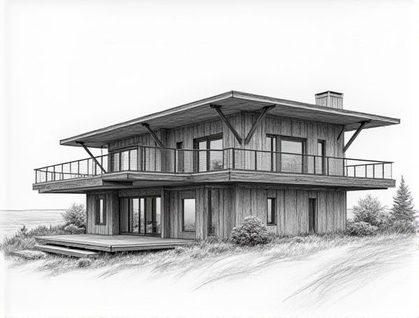 Coastal Home Design Featuring Shou Sugi Ban Siding: A Durable Approach to Modern Manufacturing