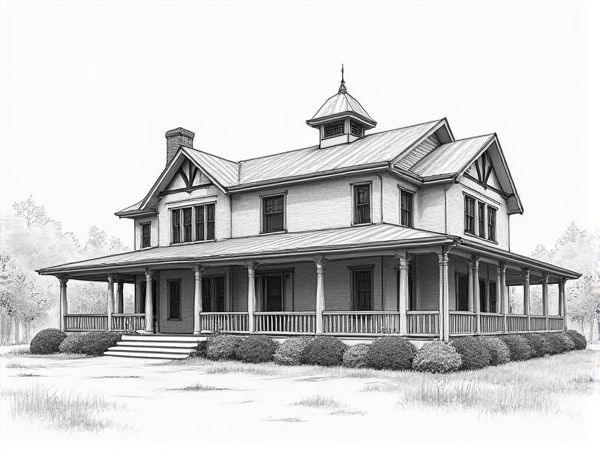 Colonial Revival Home Design Featuring Cupola-Ventilated Attics in Modern Manufacturing