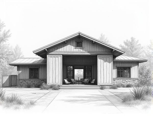 Contemporary Farmhouse Home Design: Modern Aesthetics and Sliding Barn Doors in Manufacturing
