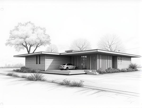 Contemporary Home Design Featuring Operable Louvered Facades in Modern Manufacturing Applications