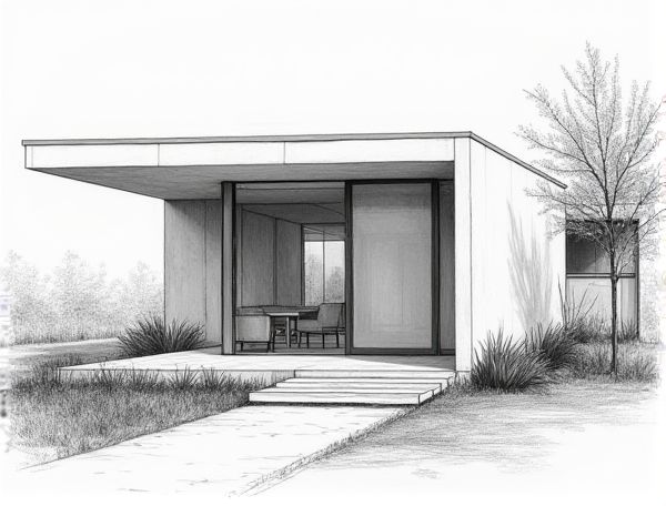 Contemporary Home Design Featuring Pivot Glass Entry Doors in Modern Manufacturing