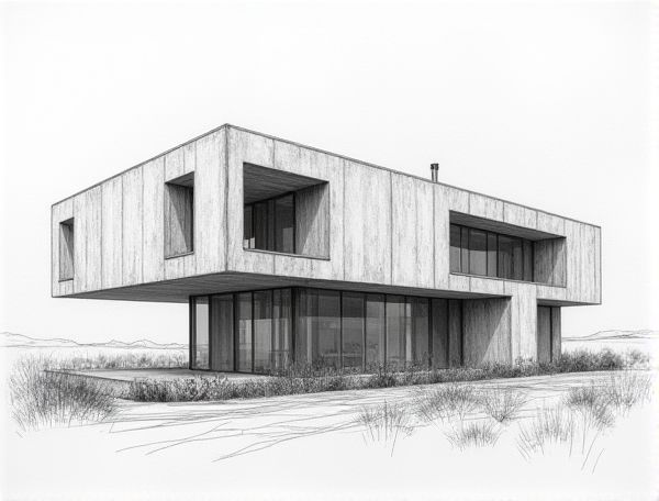 Deconstructivist Home Design with Folded Zinc Cladding: A Modern Approach in Architectural Manufacturing