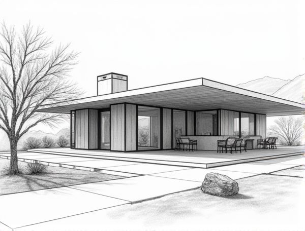 Desert Modern Home Design with Expansive Shaded Overhangs: A Guide to Innovative Manufacturing Techniques