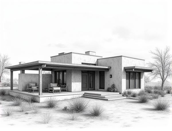 Desert Modern Home Design: Exploring Rammed Earth Construction in Modern Home Manufacturing