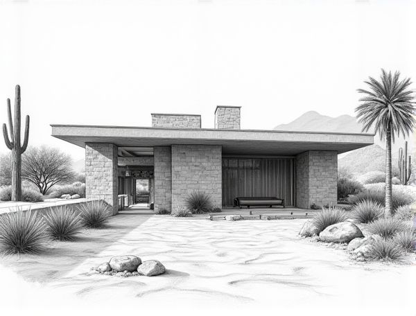 Desert Modernism Home Design with Deep Overhangs: Manufacturing Techniques, Features, and Architectural Appeal