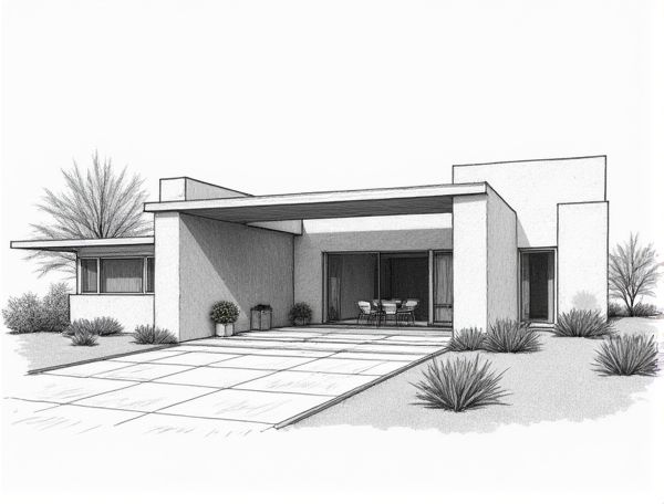 Desert Modernism Home Design: Rammed Earth Construction Techniques for Sustainable Manufacturing