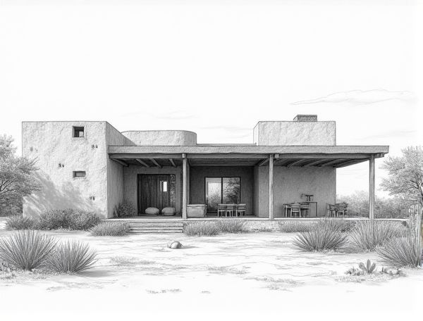 Desert Modernist Home Design: Exploring Rammed Earth Walls in Sustainable Manufacturing