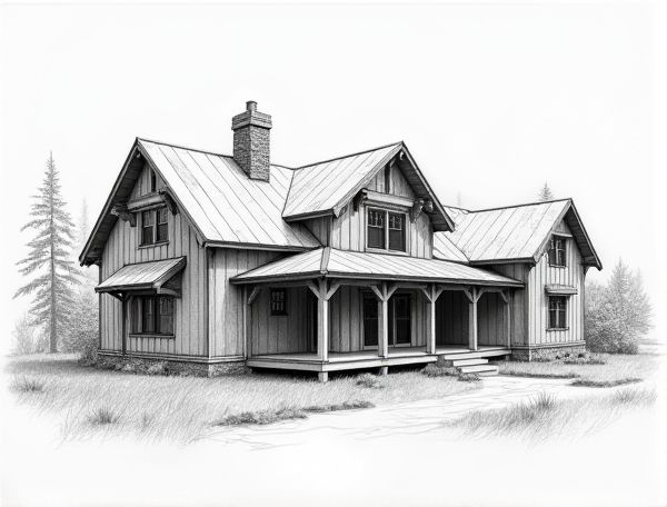 Discovering Farmhouse Home Design with Salvaged Barn Wood Beams in Modern Manufacturing