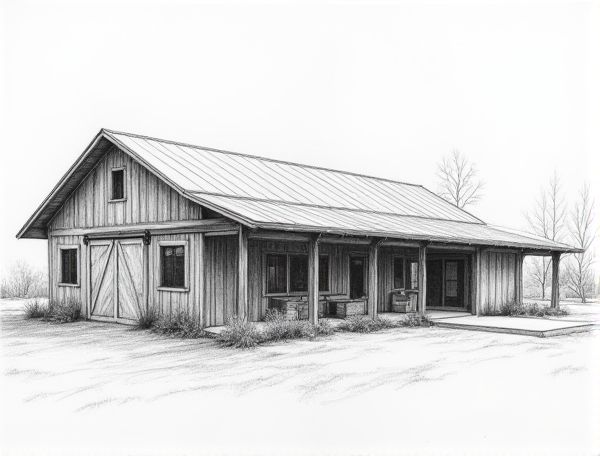 Farmhouse-Style Home Design Featuring Sliding Barn Doors in Modern Manufacturing