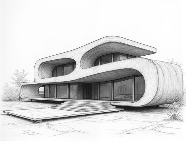 Futuristic Home Design Featuring Kinetic Facade Elements in Modern Manufacturing
