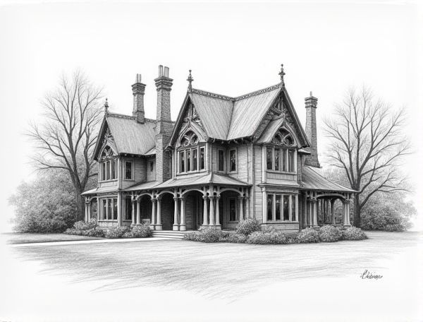 Gothic Revival Home Design: Exploring Barrel-Vaulted Ceilings in Modern Manufacturing